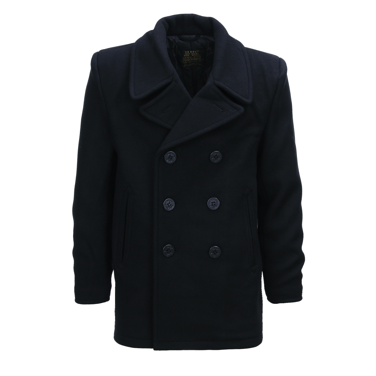 kabát Deck Jacket (Pea Coat) černý