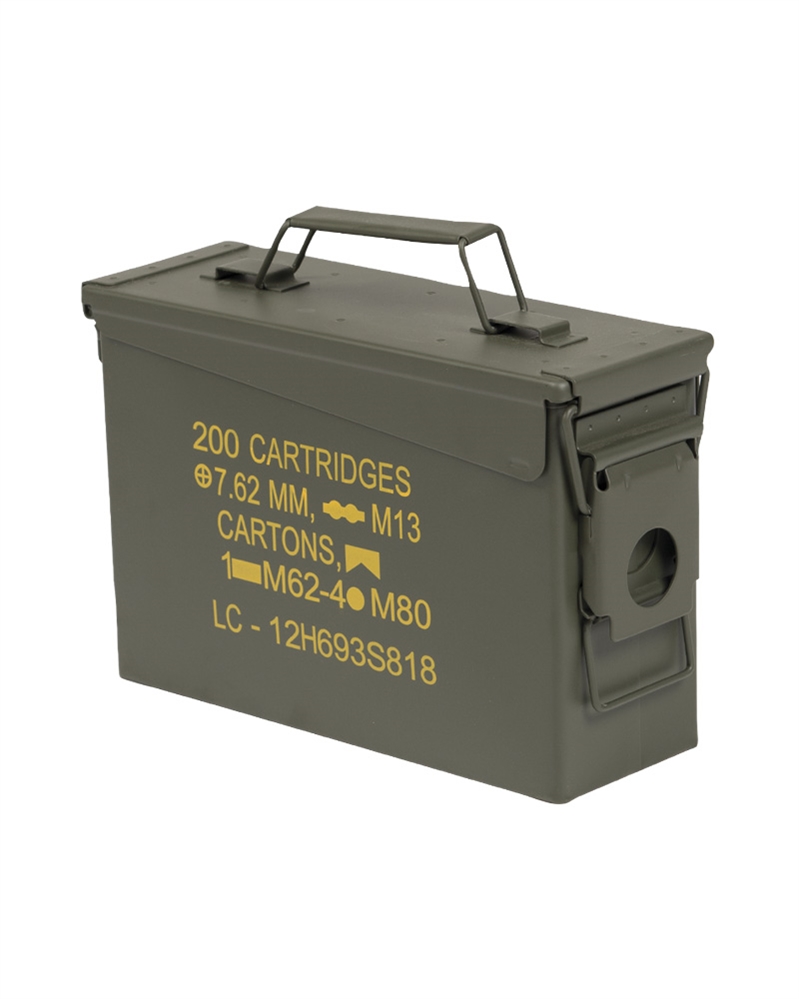 kovová muniční bedna US M19A1 CAL.30 zelená