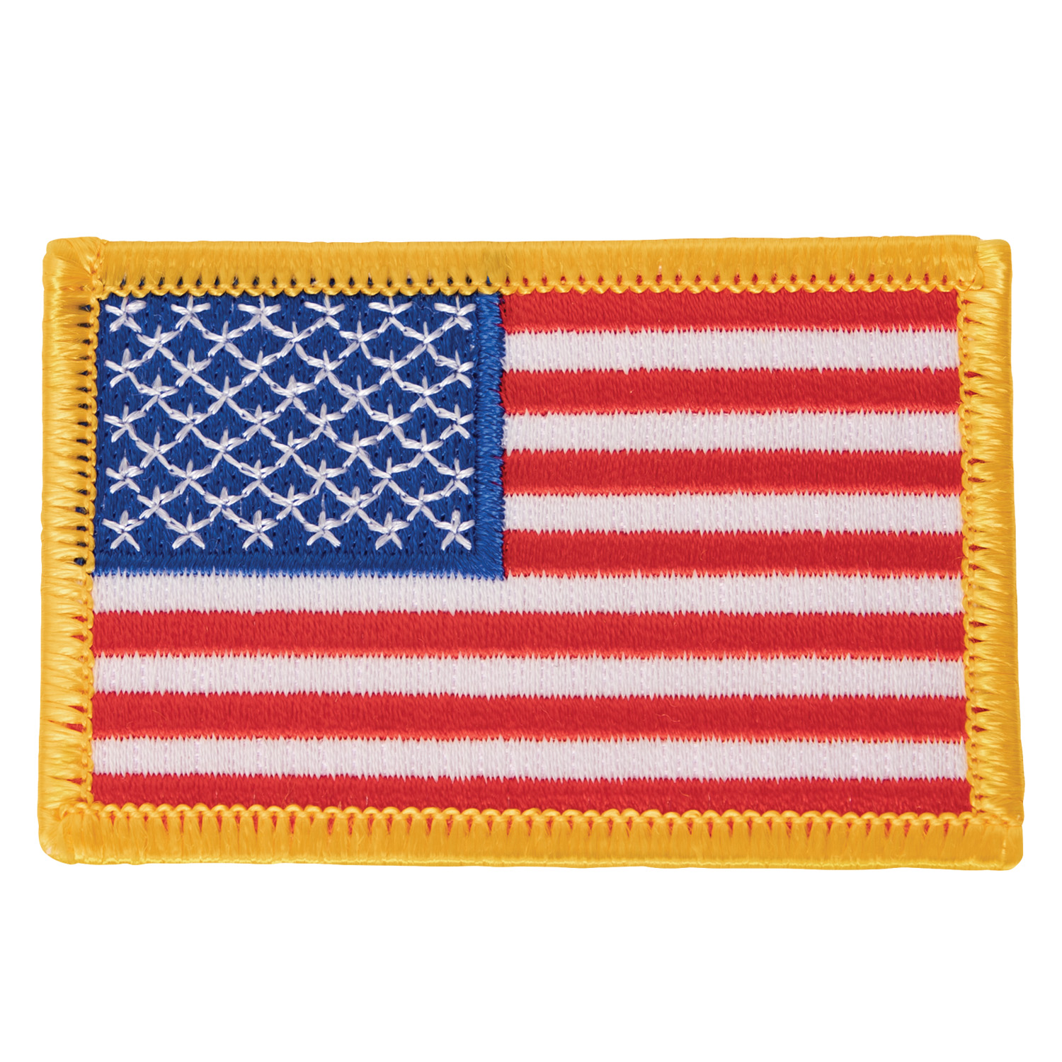 nášivka US vlajka 5x7,5 cm žlutý okraj