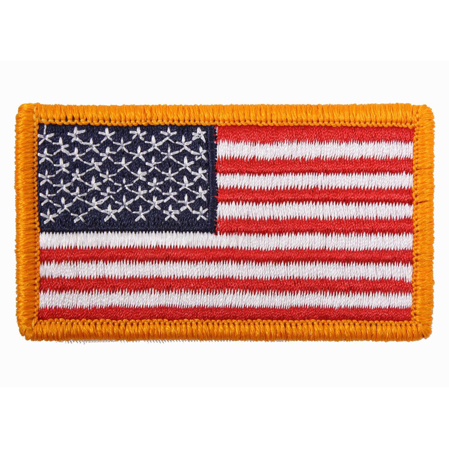 nášivka US vlajka 4,5x8,5 cm oranžový okraj