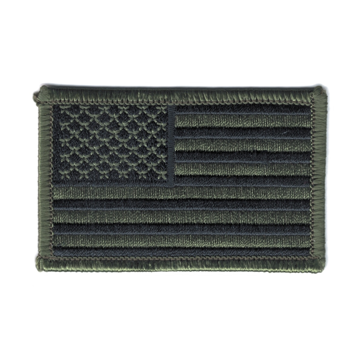 nášivka US vlajka 5 x 7,5 cm zeleno/černá