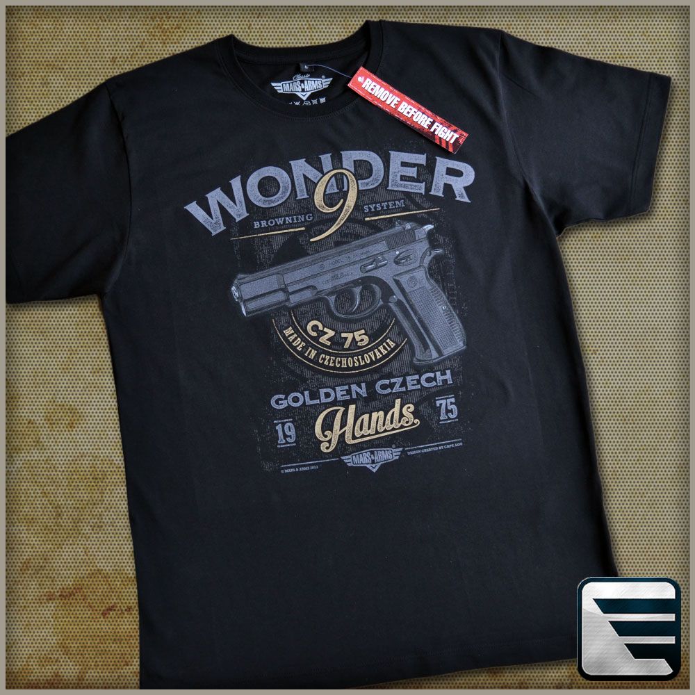 tričko WONDER 9 černé XXL-3XL-4XL