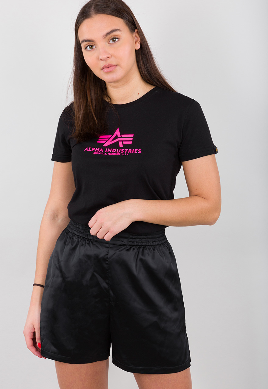 tričko NEW BASIC T WMN black / neon pink