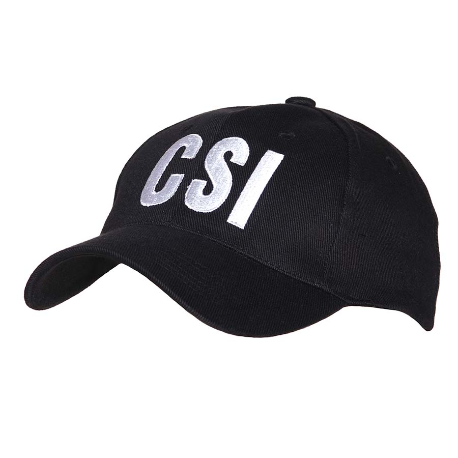 čepice CSI Crime Scene Identification černá