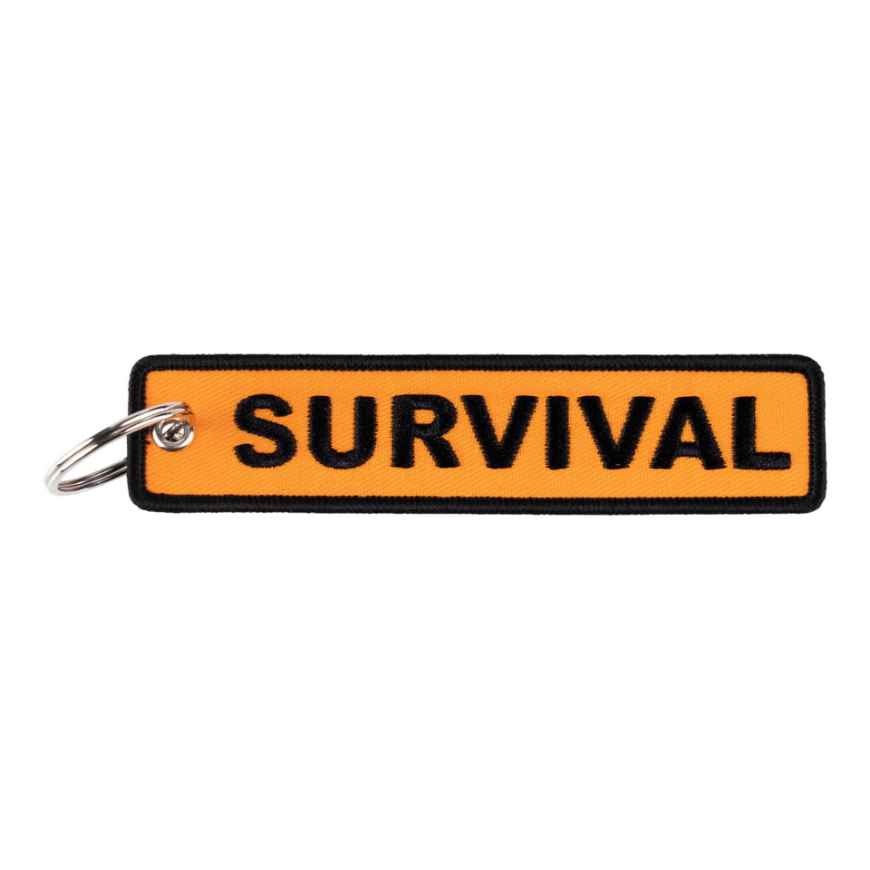 klíčenka Survival černo/oranžová