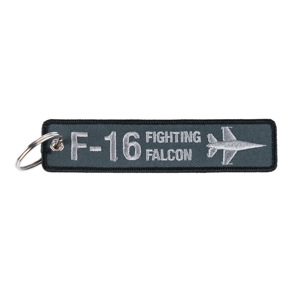 klíčenka F-16 Fighting Falcon stříbrno/šedá
