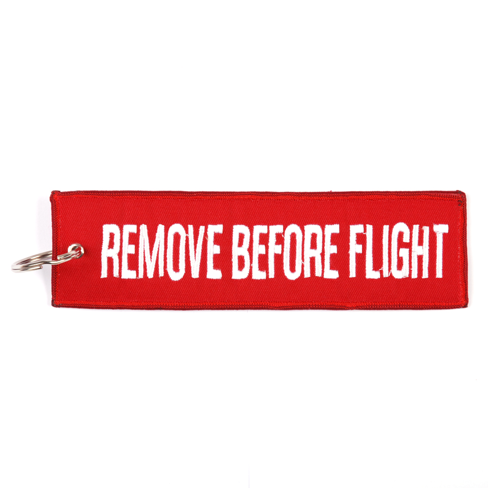klíčenka Remove Before Flight velká 17 x 4,5 cm