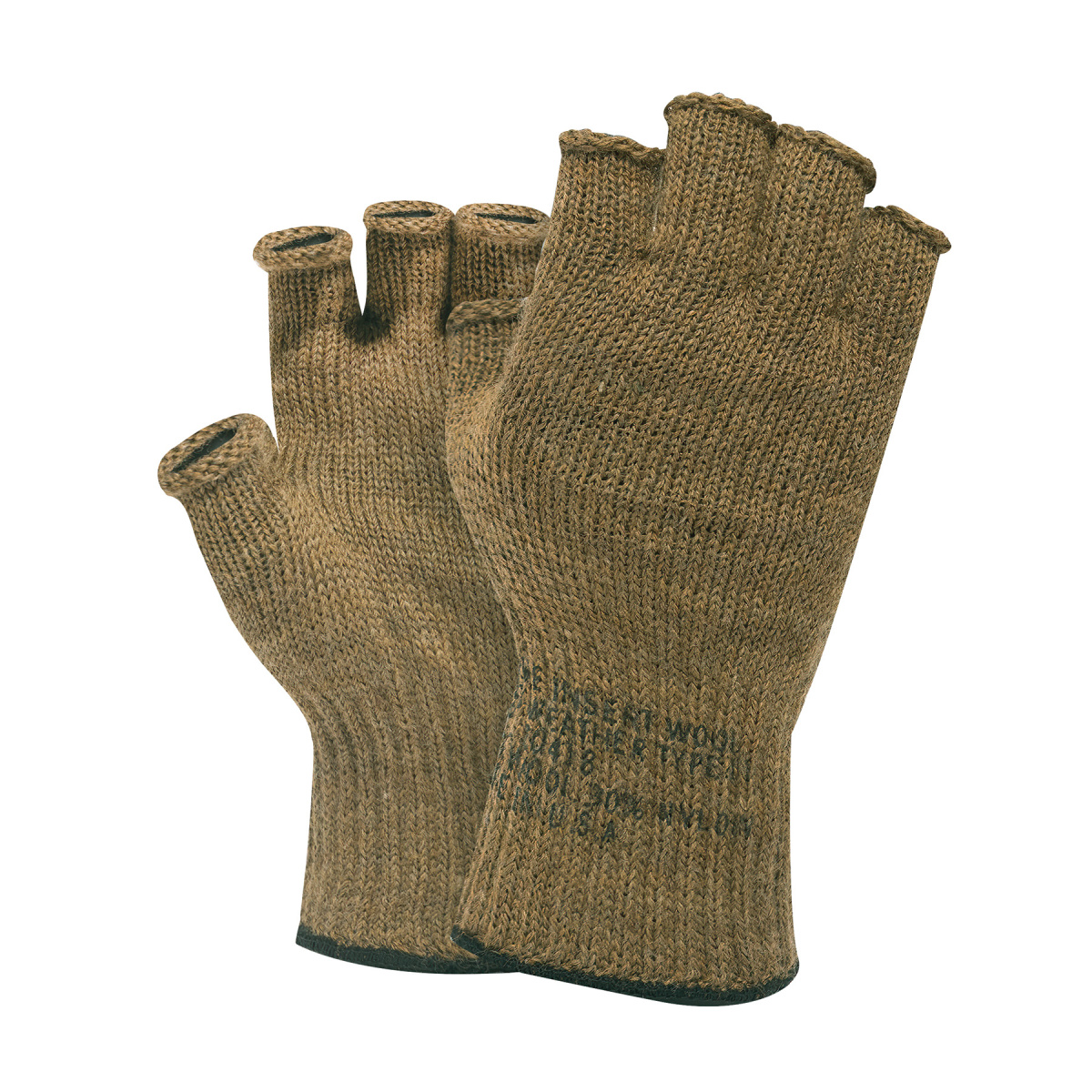 rukavice vlněné bez prstů US coyote