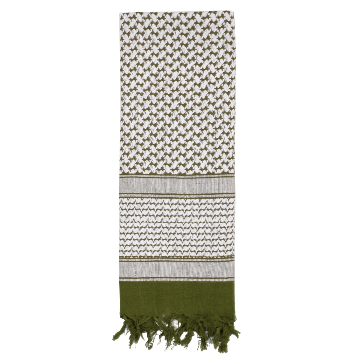 šátek Shemag Palestina zelený/bilý