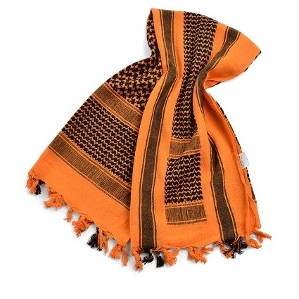 šátek Shemag Palestina oranžovo/černý