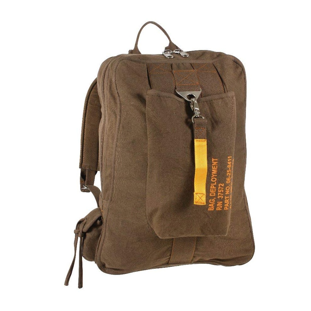 batoh v leteckém stylu Vintage Flight Bag hnědý 25L