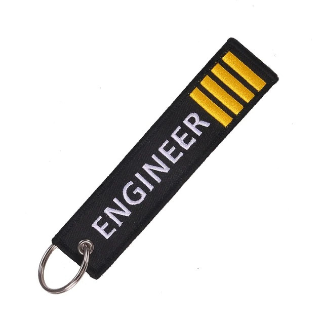 klíčenka Engineer černo-žluto-bílá