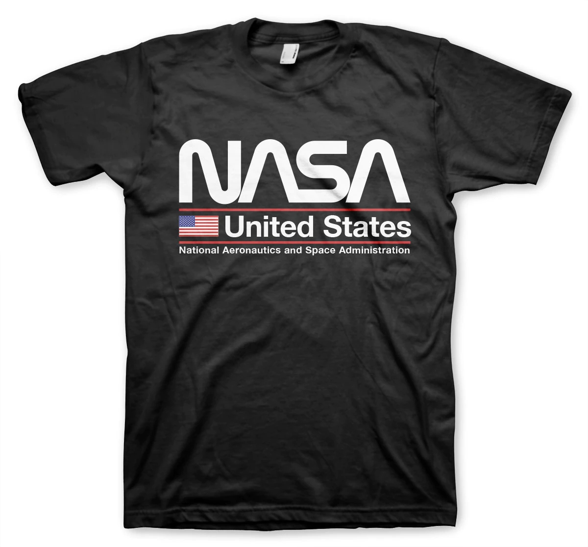 tričko NASA - United States černé