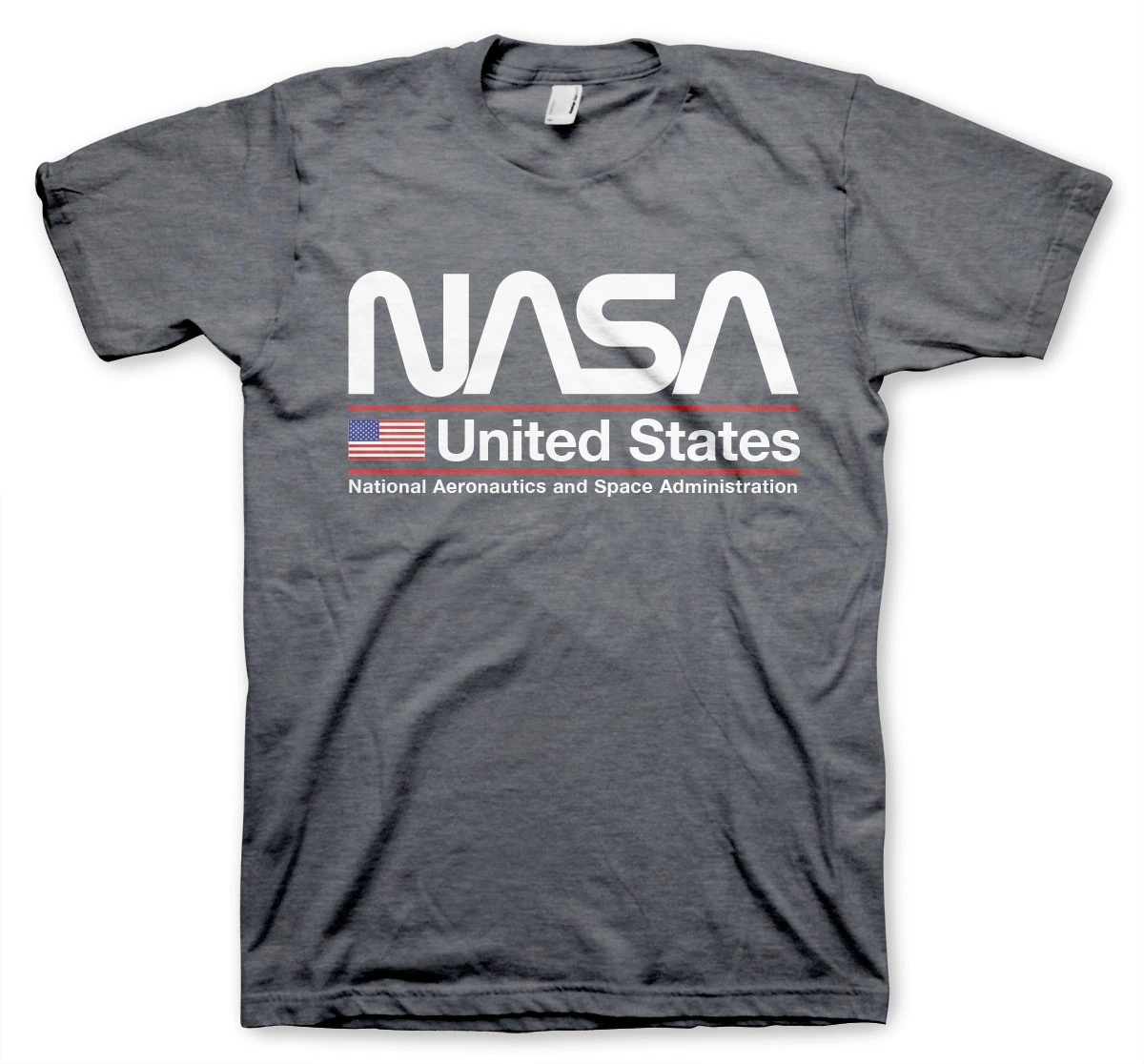 tričko NASA - United States šedé