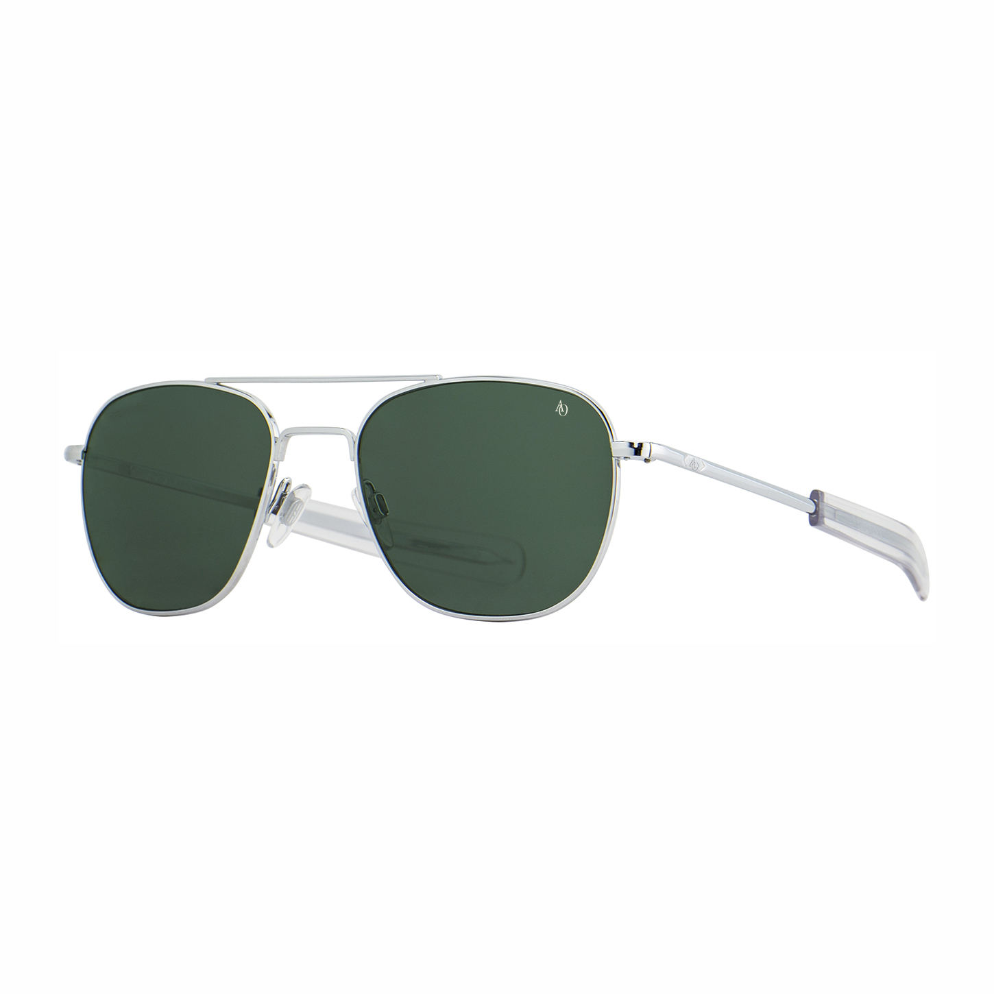 sluneční brýle Original Pilot stříbrné zelená skla polarizovaná v.55
