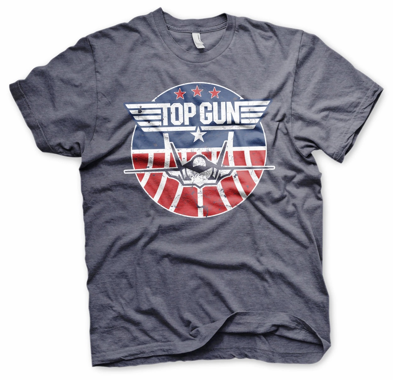 tričko Top Gun - Tomcat šedomodré