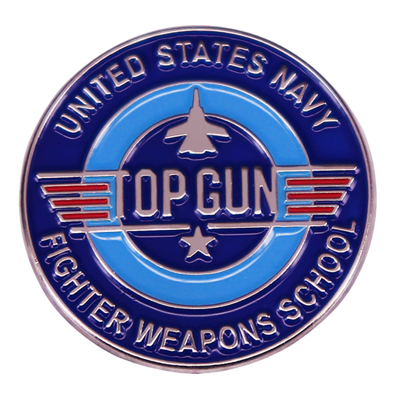 smaltovaný odznak Top Gun Fighter Weapons School 3cm