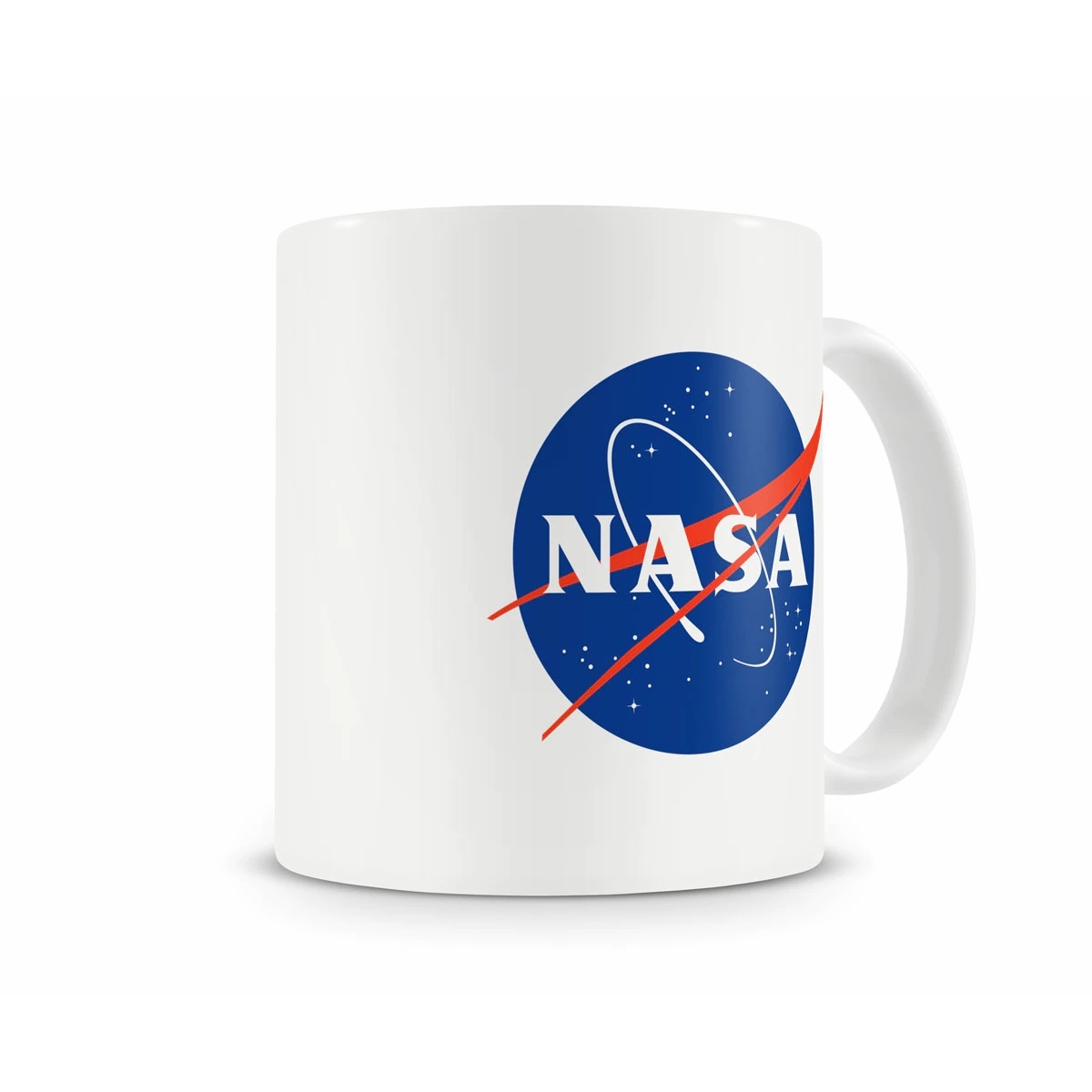 hrnek na kávu NASA Logotype bílý