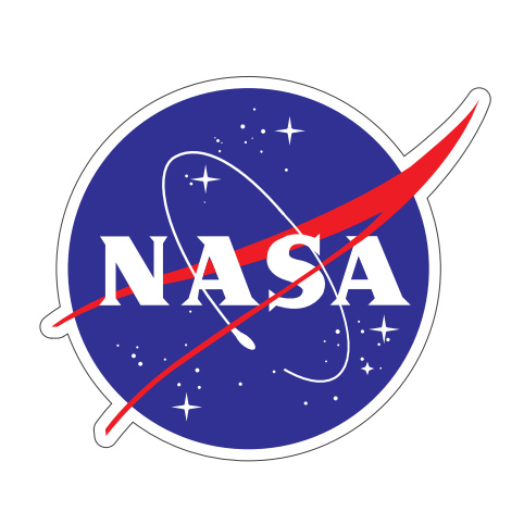 samolepka NASA kulatá 8,5cm