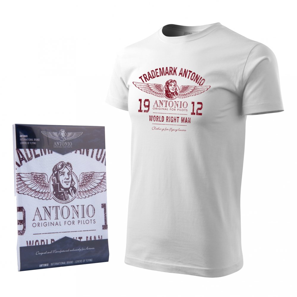 Tričko s logem ANTONIO 1912 bílé